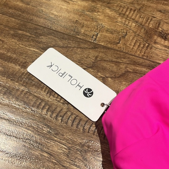 Neon pink wrap around tie up padded bikini top - Picture 2 of 10